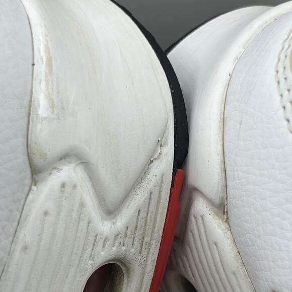 Nike Air Max 90 Running Shoes Men Size 9.5 White Red Comfort Low Top Sneakers - Picture 9 of 10